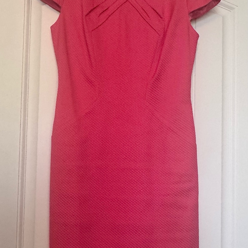 Alex Marie Vibrant Coral Mini Dress